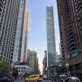 Brooklyn Diner USA - a busy city street with tall buildings - Diners Near Me - New York, New York