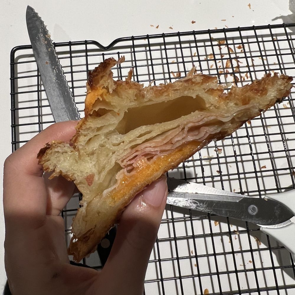 Small Victory Bakery - Bacon and cheese croissant (boyfriend had the bigger half - Bakeries Near Me - Burnaby, British Columbia Small Victory Bakery - Bacon and cheese croissant (boyfriend had the bigger half - Bakeries Near Me - Burnaby, British Columbia