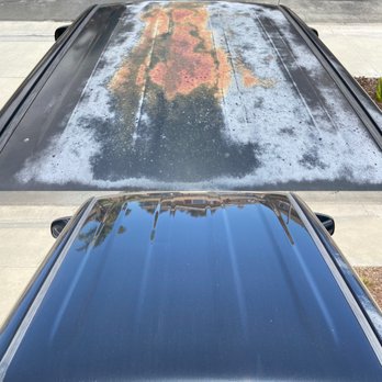 Eric's Auto Painting & Touch Ups - Roof rust, oxidation and discoloration (Before / After) - Body Shops Near Me Eric's Auto Painting & Touch Ups - Roof rust, oxidation and discoloration (Before / After) - Body Shops Near Me