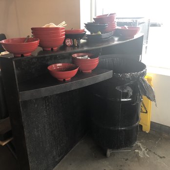 Tokyo Joe's - Stacks and stacks of dishes at each bin. - Japanese Near Me - Littleton, Colorado