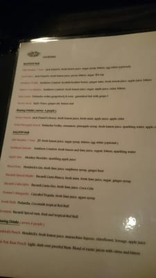 Menu photo 2 South Pole Saloon Brixton, XGL