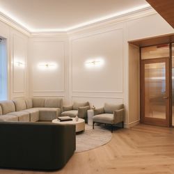 Central Park West Dentistry - A comfortable place to sit, with soft lighting and plenty of room.