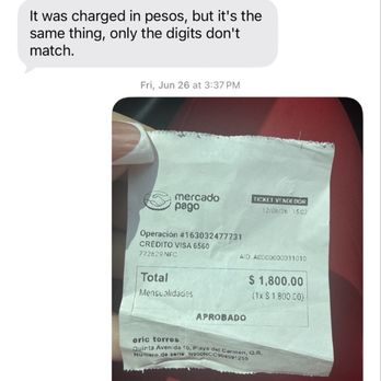 Rentadora Golondrina - "ET" aka Eric Torres was supposed to refund my $104 USD and never did! Then has ignored my messages since! - Car Rental Near Me - Cozumel, ROO
