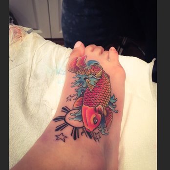 Broadway Tattoo Lounge - Koifish with Filipino stars - Tattoo Near Me - South Amboy, New Jersey Broadway Tattoo Lounge - Koifish with Filipino stars - Tattoo Near Me - South Amboy, New Jersey