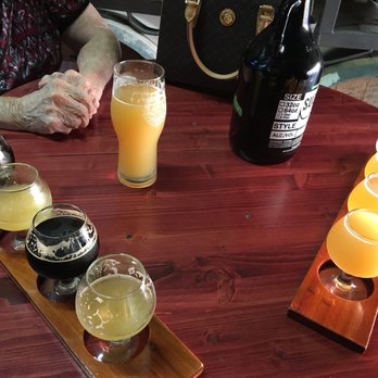 Dionysus Brewing - Couldn't snap a picture of the full beers. We were too excited to taste them ! - Breweries Near Me - Bakersfield, California