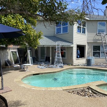 Window Source of DFW - Pool backyard area - Windows Installation Near Me - Carrollton, Texas Window Source of DFW - Pool backyard area - Windows Installation Near Me - Carrollton, Texas