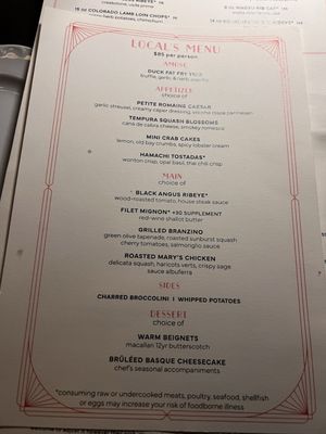 Menu photo 5 Bourbon Steak by Michael Mina Las Vegas, NV Menu photo 5 Bourbon Steak by Michael Mina Las Vegas, NV