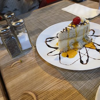 Chicha Peruvian Kitchen - Passion fruit cheesecake - Peruvian Near Me - Roseville, California Chicha Peruvian Kitchen - Passion fruit cheesecake - Peruvian Near Me - Roseville, California