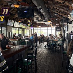 Riverside Cafe - Main dining area. 33 TVs.