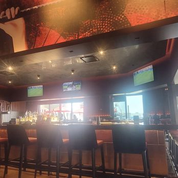 P.F. Chang's - Our view. Love the samurai girl over the bar. - Chinese Near Me - The Colony, Texas P.F. Chang's - Our view. Love the samurai girl over the bar. - Chinese Near Me - The Colony, Texas
