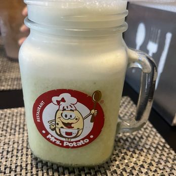 Mrs Potato - Pineapple Juice (Suco de Abacaxi) with Mint - Brazilian Near Me - Orlando, Florida Mrs Potato - Pineapple Juice (Suco de Abacaxi) with Mint - Brazilian Near Me - Orlando, Florida
