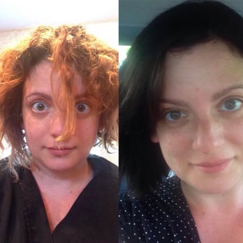 CUT artisan. hair. design. - I mean, I think we can all acknowledge that Julianne saved the day. My dark hair on the right will lighten up but I love it already! - Hair Salons Near Me - Flemington, New Jersey