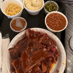 KC's BBQ - Rack of ribs & sides