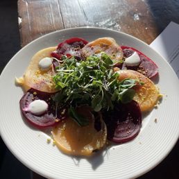 Beet carpaccio Beet carpaccio