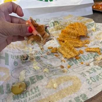 Subway - What's left of my delicious tuna subway sandwich. - Sandwiches Near Me - Cordes Lakes, Arizona