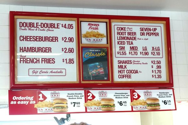 Menu photo 8 In-N-Out Burger Kettleman City, CA Menu photo 8 In-N-Out Burger Kettleman City, CA