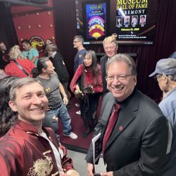 KungFu-School - Sifu Dmitry at Martial Arts History Museum with Founder of the Museum Michael Matsuda. Hall of Fame Ceremony night