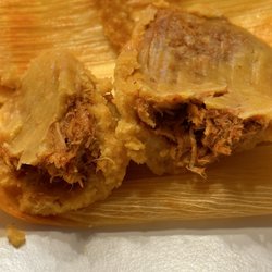 Panaderia La Victoria - Pork tamales. Lots of meat. Delicious