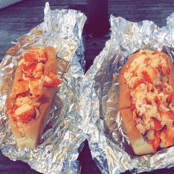The Lobster Hut - Regular lobster roll for $17 (Left) - XL on the right ($26) Very worth the price ! - Food Trucks Near Me - Milford, Connecticut The Lobster Hut - Regular lobster roll for $17 (Left) - XL on the right ($26) Very worth the price ! - Food Trucks Near Me - Milford, Connecticut