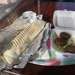 Lamb Gyro Sandwich, Falafel