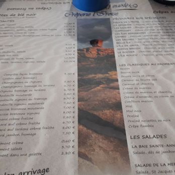 L'Iroise - La carte - Creperies Near Me - Tregastel, 22 L'Iroise - La carte - Creperies Near Me - Tregastel, 22