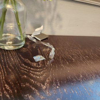 Bridgewater Bar & Grill - Straw casing and what looks like a wrapper for pat of butter on table when I was seated. I had to wipe s&p off my tabletop. - American Near Me - Clarksville, Virginia Bridgewater Bar & Grill - Straw casing and what looks like a wrapper for pat of butter on table when I was seated. I had to wipe s&p off my tabletop. - American Near Me - Clarksville, Virginia