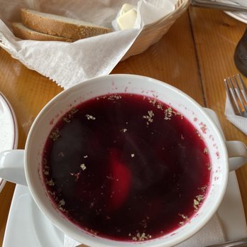 Cafe Polonia - Beet soup (barszcz) - Polish Near Me - Boston, Massachusetts
