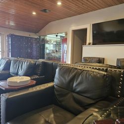 Cigar Loft - Main lounge looking toward the humidor.