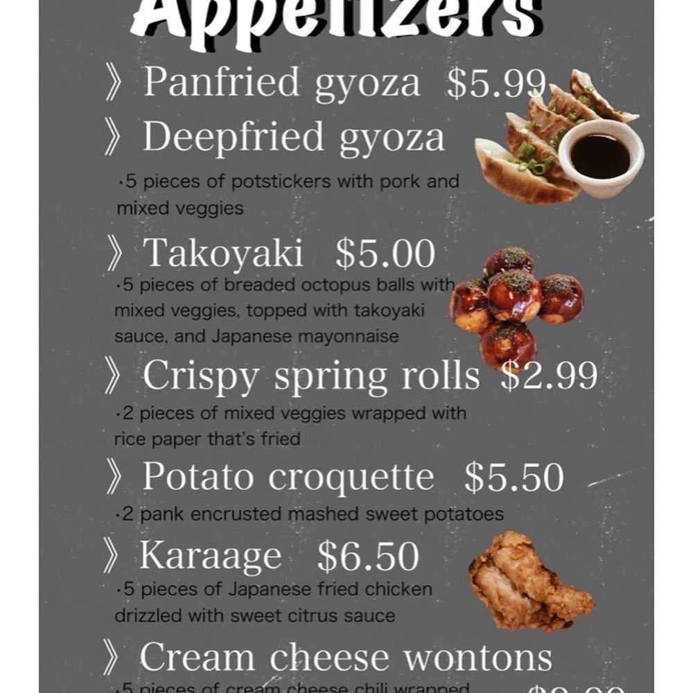 Ramen Sho - Menu 3/3 - Ramen Near Me - Meridian, Idaho