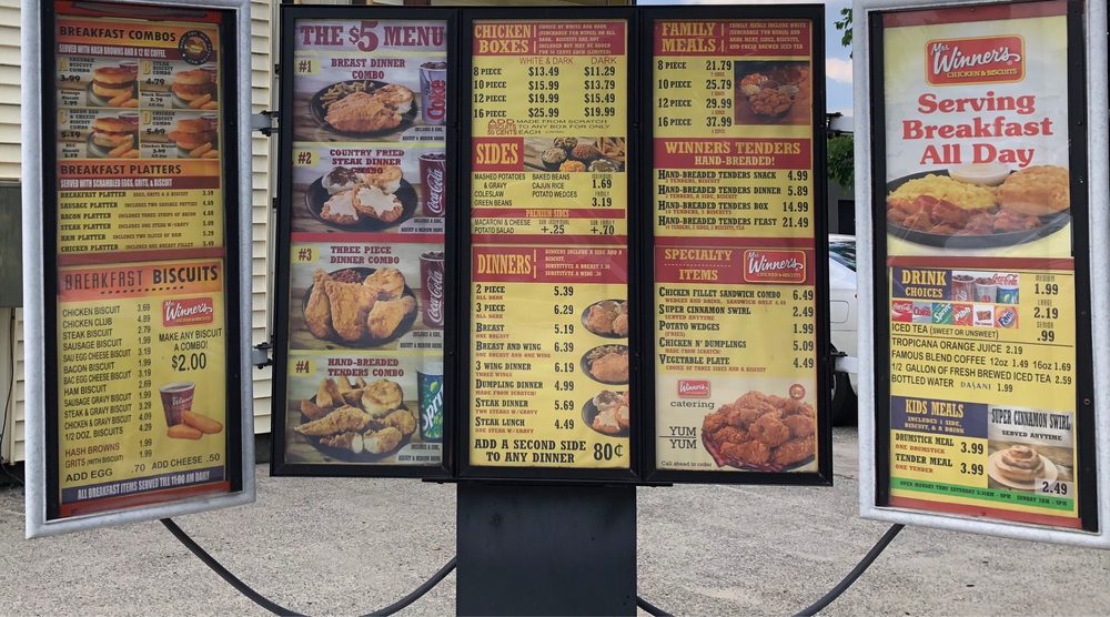 MRS WINNER’S CHICKEN & BISCUITS Updated August 2024 1621 N Main St