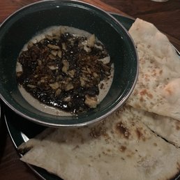 Sesame Naan Shiitake Hummus
