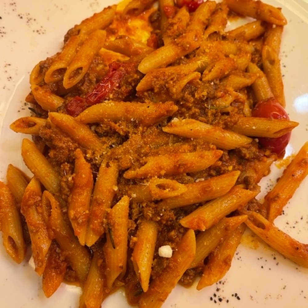 Vecchio Carlino - Penne with meat sauce / Tomato / Carrettiera - Italian Near Me - Florence, FI