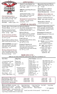 Menu photo 8 Morrissey's Front Porch Wolfeboro, NH Menu photo 8 Morrissey's Front Porch Wolfeboro, NH
