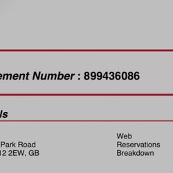 Avis Rent A Car System - Proof of rental agreement