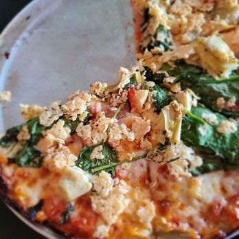 Via 313 Pizza - The Stooges. Baby Spinach, Marinated Artichokes, Shallot, Parmesan Crisps - Pizza Near Me - Austin, Texas