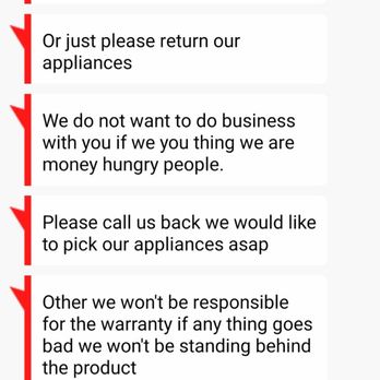 Better Appliance - Text messages from business owners in response to my review. Shameful and unprofessional. - Appliances Near Me - Alexandria, Virginia Better Appliance - Text messages from business owners in response to my review. Shameful and unprofessional. - Appliances Near Me - Alexandria, Virginia