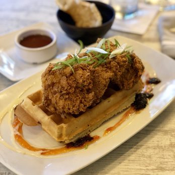 Coop 303 - Chicken & Waffles - ask for extra syrup - New American Near Me - Atlantic Beach, Florida Coop 303 - Chicken & Waffles - ask for extra syrup - New American Near Me - Atlantic Beach, Florida