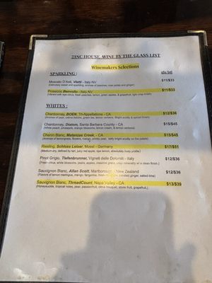 Menu photo 5 ZincHouse Winery & Brewery Durham, NC