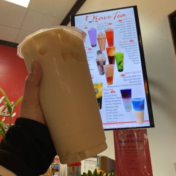KRAVE TEA - Jasmine Milk Tea w/ Crystal Boba - Coffee & Tea Near Me KRAVE TEA - Jasmine Milk Tea w/ Crystal Boba - Coffee & Tea Near Me