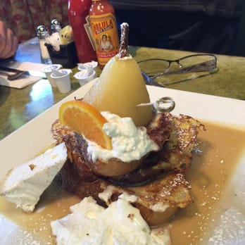 Bella's Cafe - Poached Pear French Toast - Breakfast & Brunch Near Me - New Haven, Connecticut Bella's Cafe - Poached Pear French Toast - Breakfast & Brunch Near Me - New Haven, Connecticut