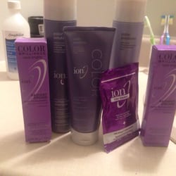Sally Beauty Supply - Purple hair dye and special shampoo and conditioner