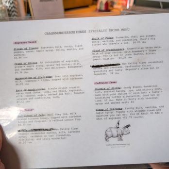 Crash Murder Business - Menu - Coffee & Tea Near Me - Santa Fe, New Mexico Crash Murder Business - Menu - Coffee & Tea Near Me - Santa Fe, New Mexico