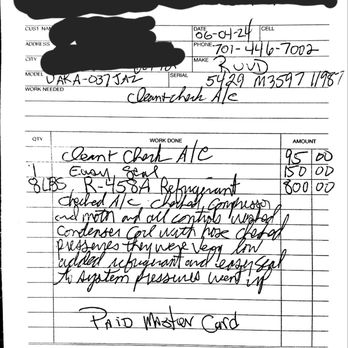 Residential Heating & Cooling - Local provider reciept from 6/4/24 - Heating & Air Conditioning/HVAC Near Me - Schaumburg, Illinois Residential Heating & Cooling - Local provider reciept from 6/4/24 - Heating & Air Conditioning/HVAC Near Me - Schaumburg, Illinois
