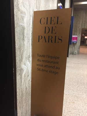 Menu photo 5 Ciel de Paris Paris, 75