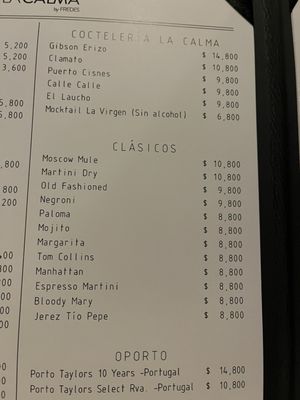 Menu photo 4 La Calma by Fredes Vitacura, RM