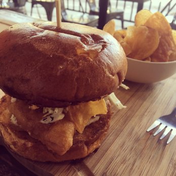 The Carving Board - Fish & Chips sandwich with House Chips. - Sandwiches Near Me - Burbank, California
