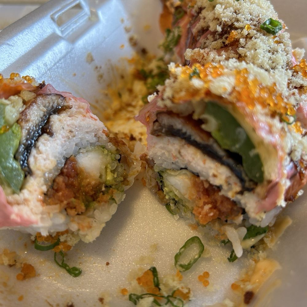 Sushi Ya - Inside of Crazy Devil Roll. - Sushi Bars Near Me - Anchorage, Alaska Sushi Ya - Inside of Crazy Devil Roll. - Sushi Bars Near Me - Anchorage, Alaska