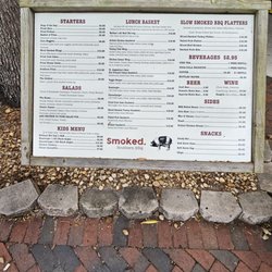 Smoked Southern BBQ - Menu