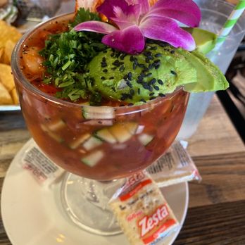 Dame Mas Urban Cantina - Delicious Shrimp Cocktail!! Yummm - Mexican Near Me - Whittier, California