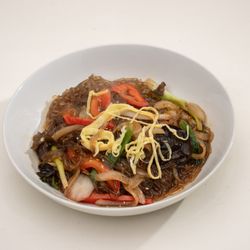Choi's Bbq - Japchae (Stir-fried glass noodles with vegetables and beef)